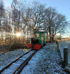 Train in Winter