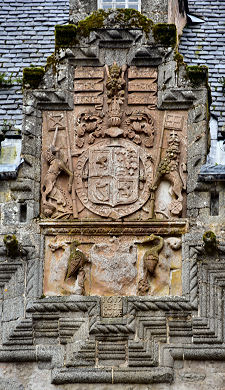 Closer View of Armorial Crest